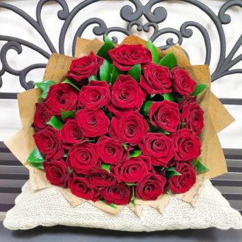 Букет 25 красных роз №  155025t