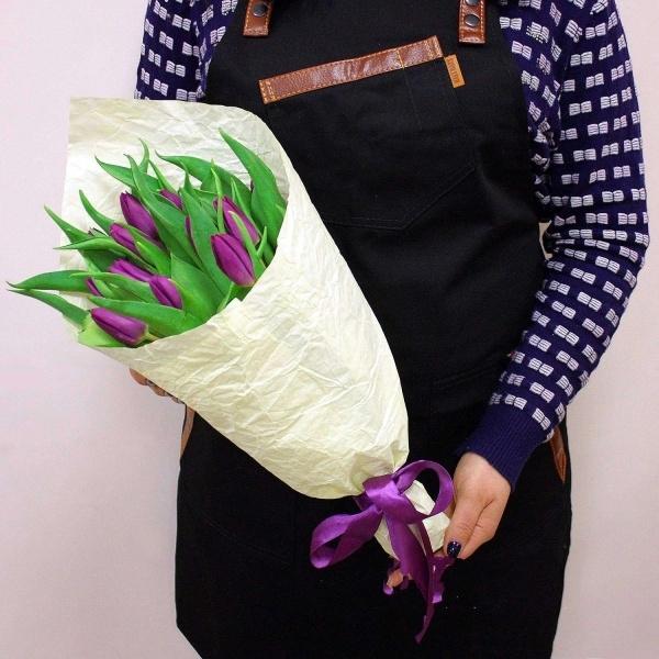 Фиолетовый тюльпан 15 шт articul: 158205tv
