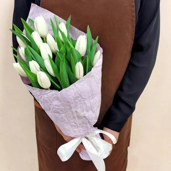 Тюльпаны Белый 15 шт (Артикул  157198tv)